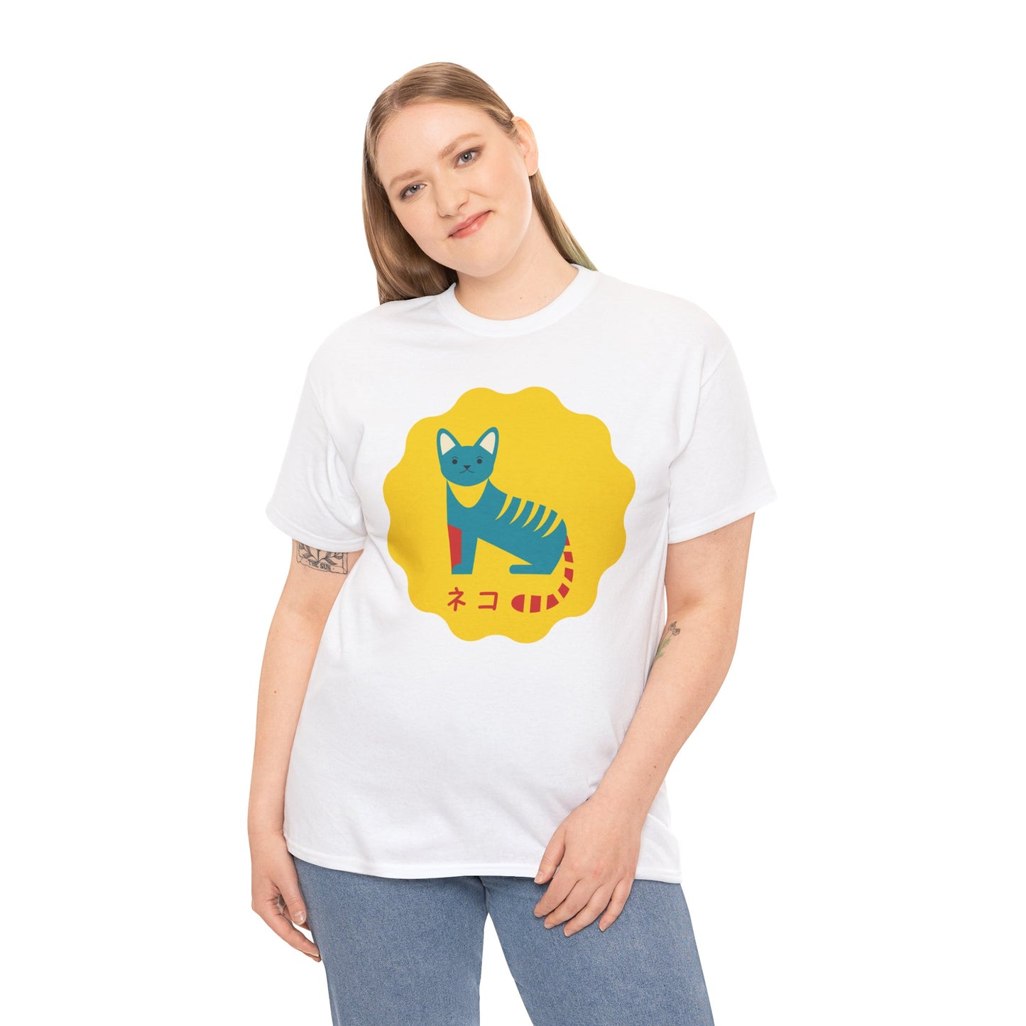 NekoPunch Original T-Shirt – “Cat” (ネコ) | Unisex Heavy Cotton Tee