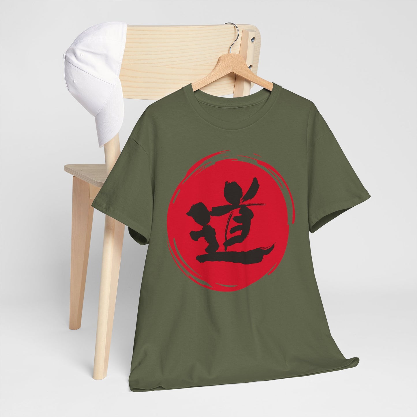 NekoPunch Original T-Shirt – "Path" (道) Japanese Calligraphy | Unisex Heavy Cotton Tee