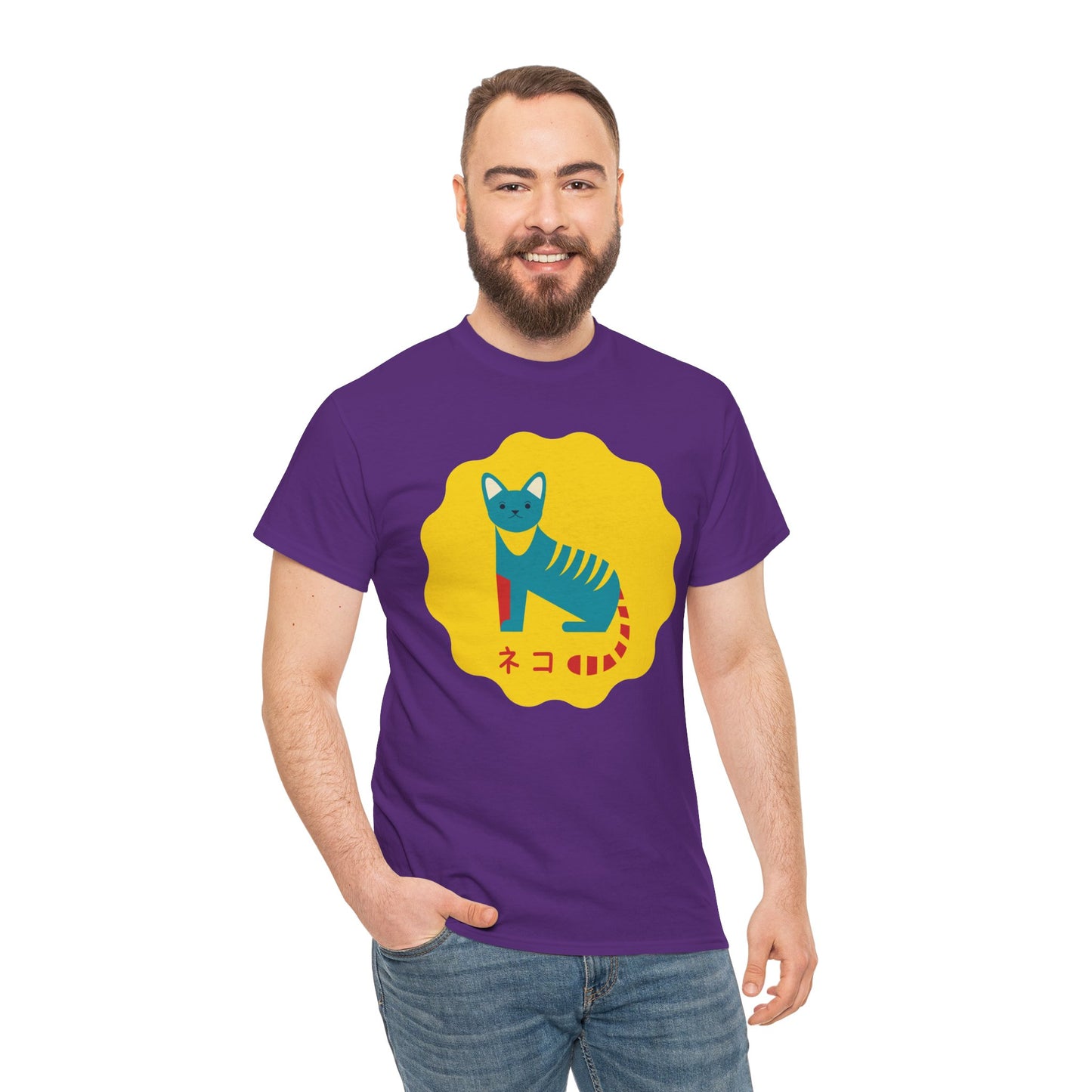 NekoPunch Original T-Shirt – “Cat” (ネコ) | Unisex Heavy Cotton Tee