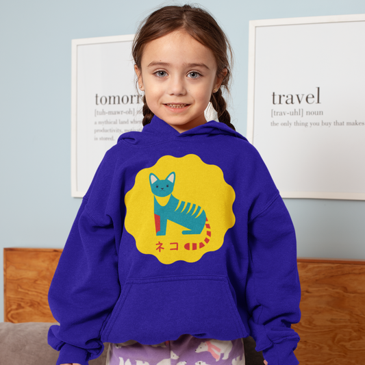 German Cat - Youth Heavy Blend Hooded Sweatshirt - Neko - Japanese