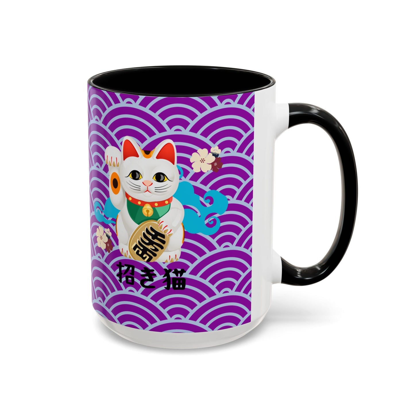 NekoPunch Original | 15oz Maneki Neko - Japanese Beckoning Cat Mug