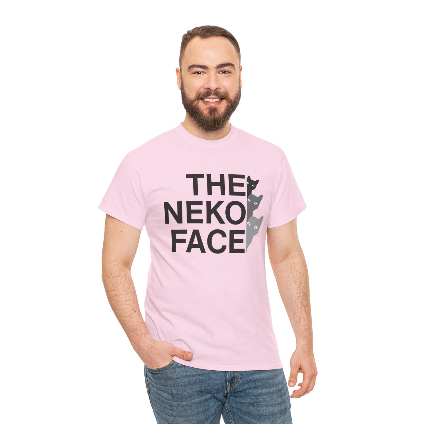 NekoPunch Original T-Shirt – “THE NEKO FACE” | Unisex Heavy Cotton Tee