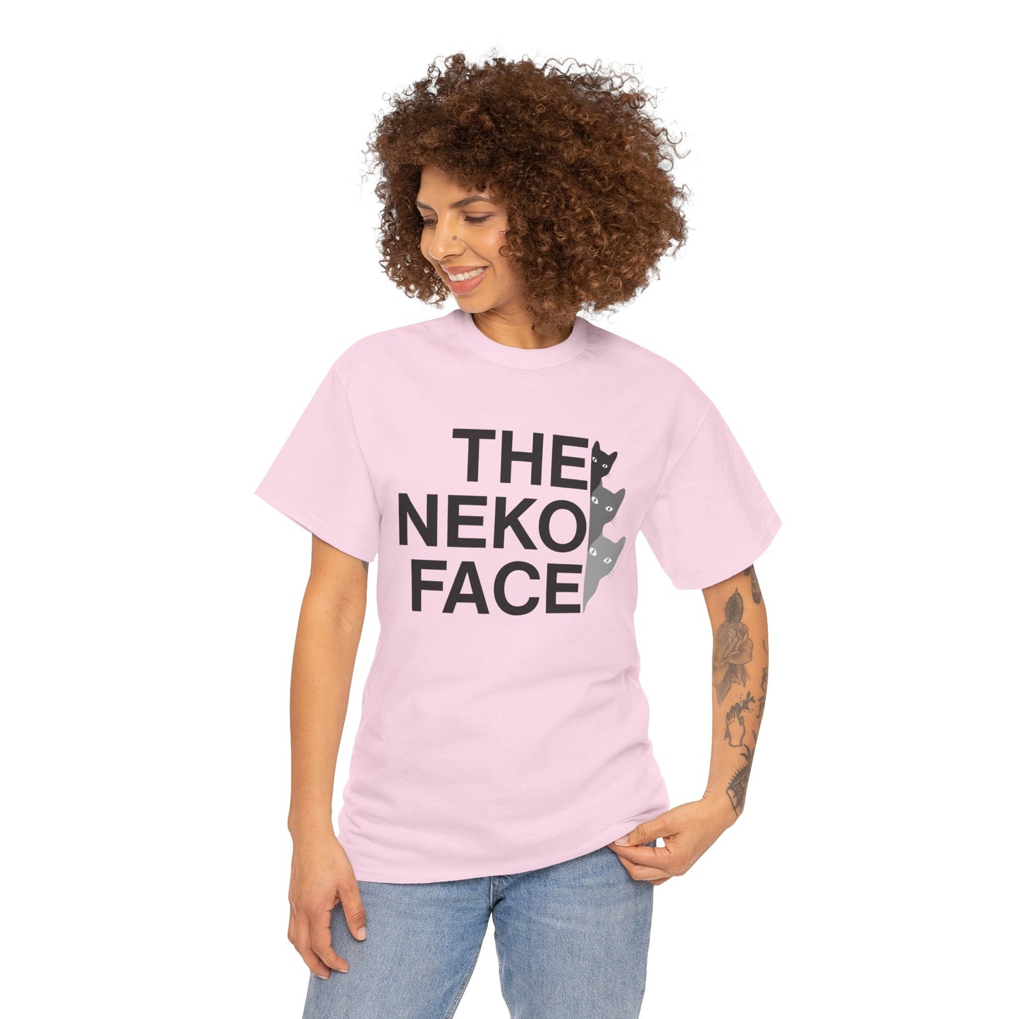 NekoPunch Original T-Shirt – “THE NEKO FACE” | Unisex Heavy Cotton Tee
