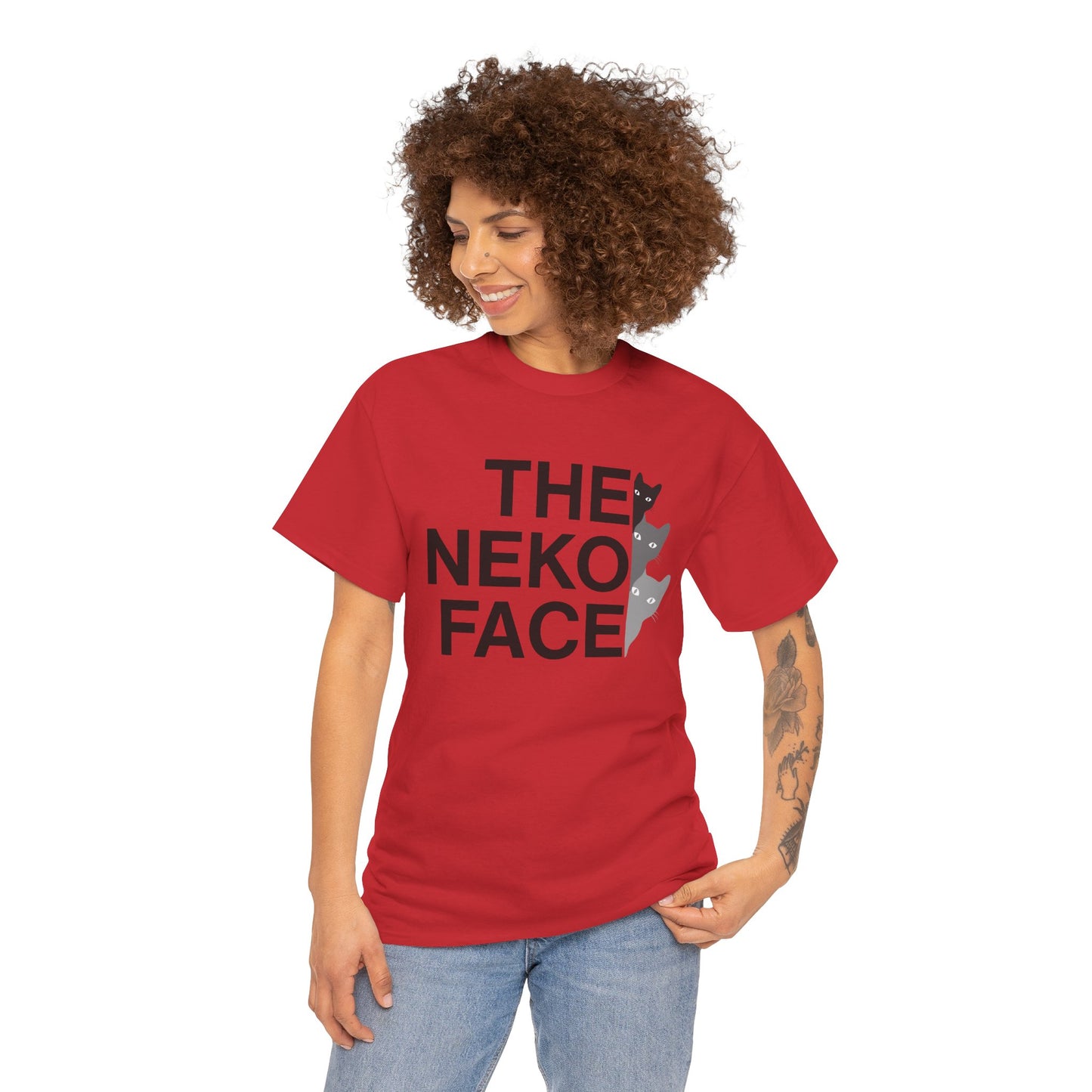 NekoPunch Original T-Shirt – “THE NEKO FACE” | Unisex Heavy Cotton Tee