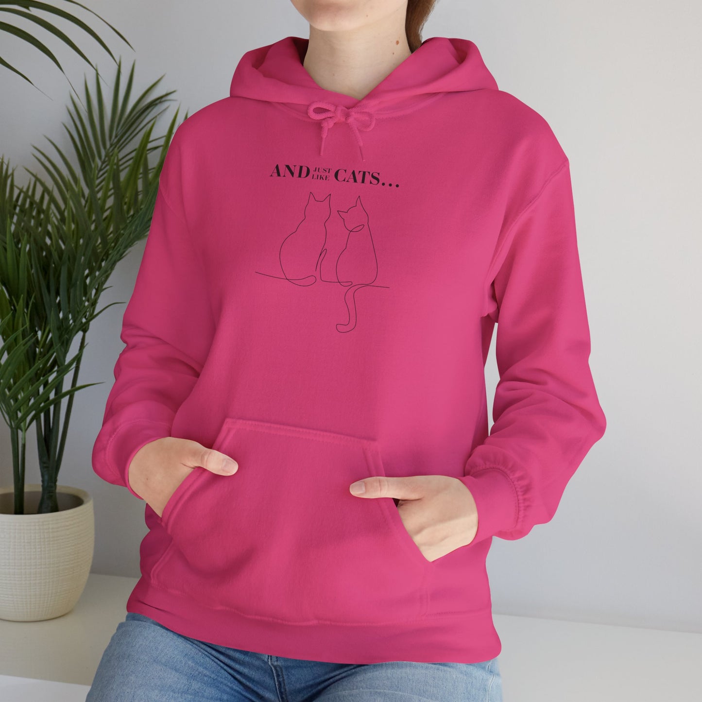 NekoPunch Original Hoodie – "AND JUST LIKE CATS" | Unisex Heavy Blend™