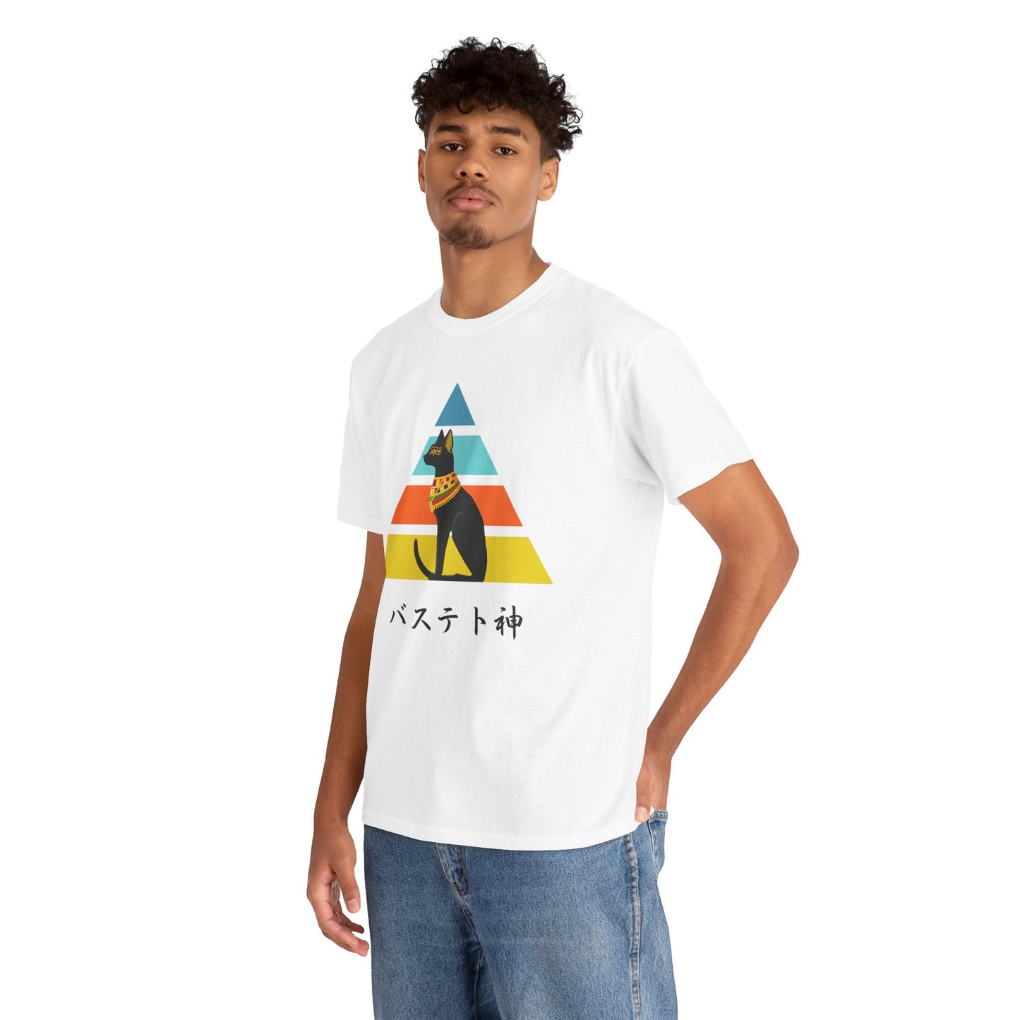 NekoPunch Original T-Shirt – “Bastet” (バステト神) | Unisex Heavy Cotton Tee