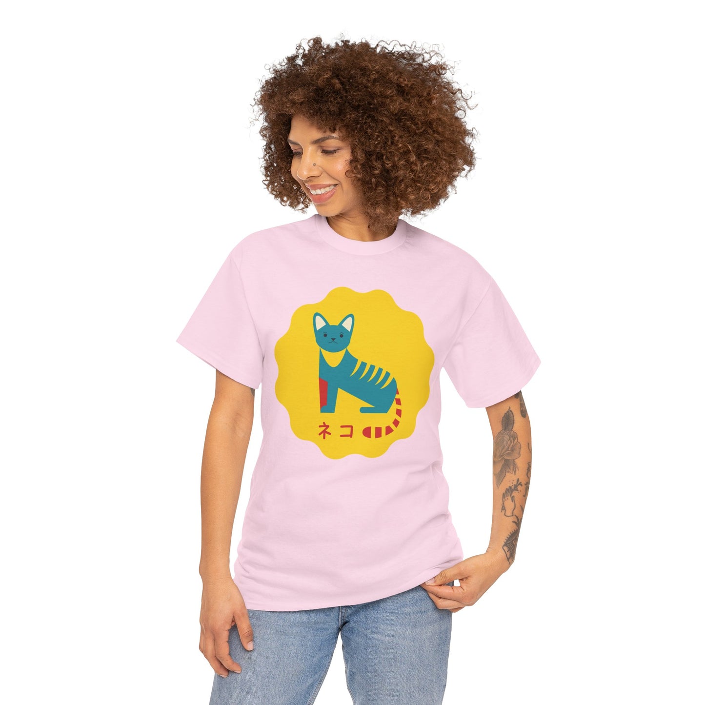 NekoPunch Original T-Shirt – “Cat” (ネコ) | Unisex Heavy Cotton Tee