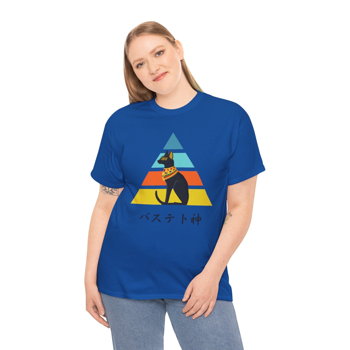 NekoPunch Original T-Shirt – “Bastet” (バステト神) | Unisex Heavy Cotton Tee