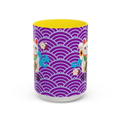 NekoPunch Original | 15oz Maneki Neko - Japanese Beckoning Cat Mug