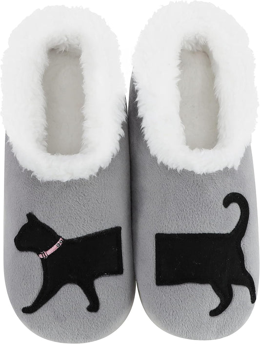Pairable Slipper Socks - Non-Slip Fuzzy Cat Slippers for Women