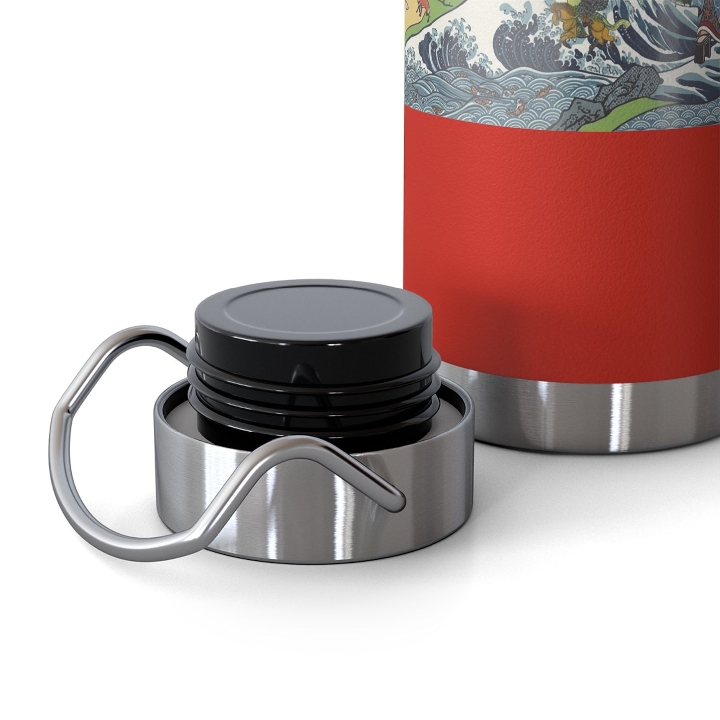 NekoPunch Original | 22oz Retro Japanese Wave & Beach Insulated Water Bottle - Girl