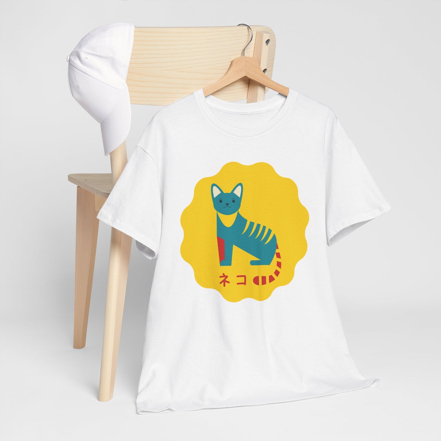 NekoPunch Original T-Shirt – “Cat” (ネコ) | Unisex Heavy Cotton Tee