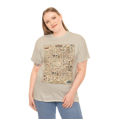 NekoPunch Original | Retro Japanese Cat Pattern T-Shirt | Unisex Heavy Cotton Tee