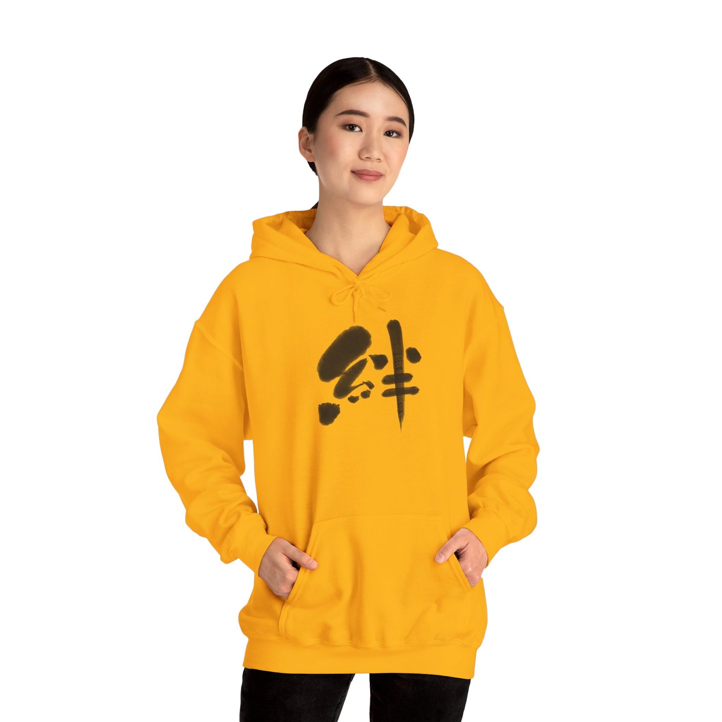 NekoPunch Original Hoodie – “Bond” (絆) Japanese Calligraphy | Unisex Heavy Blend™