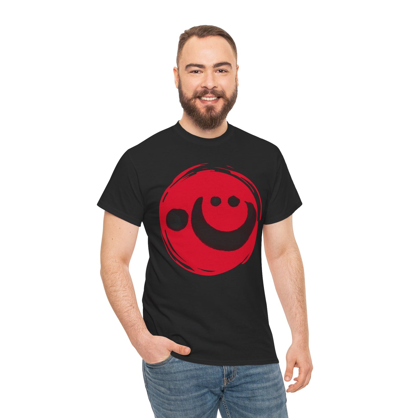 NekoPunch Original T-Shirt – "Heart" (心) Japanese Calligraphy | Unisex Heavy Cotton Tee