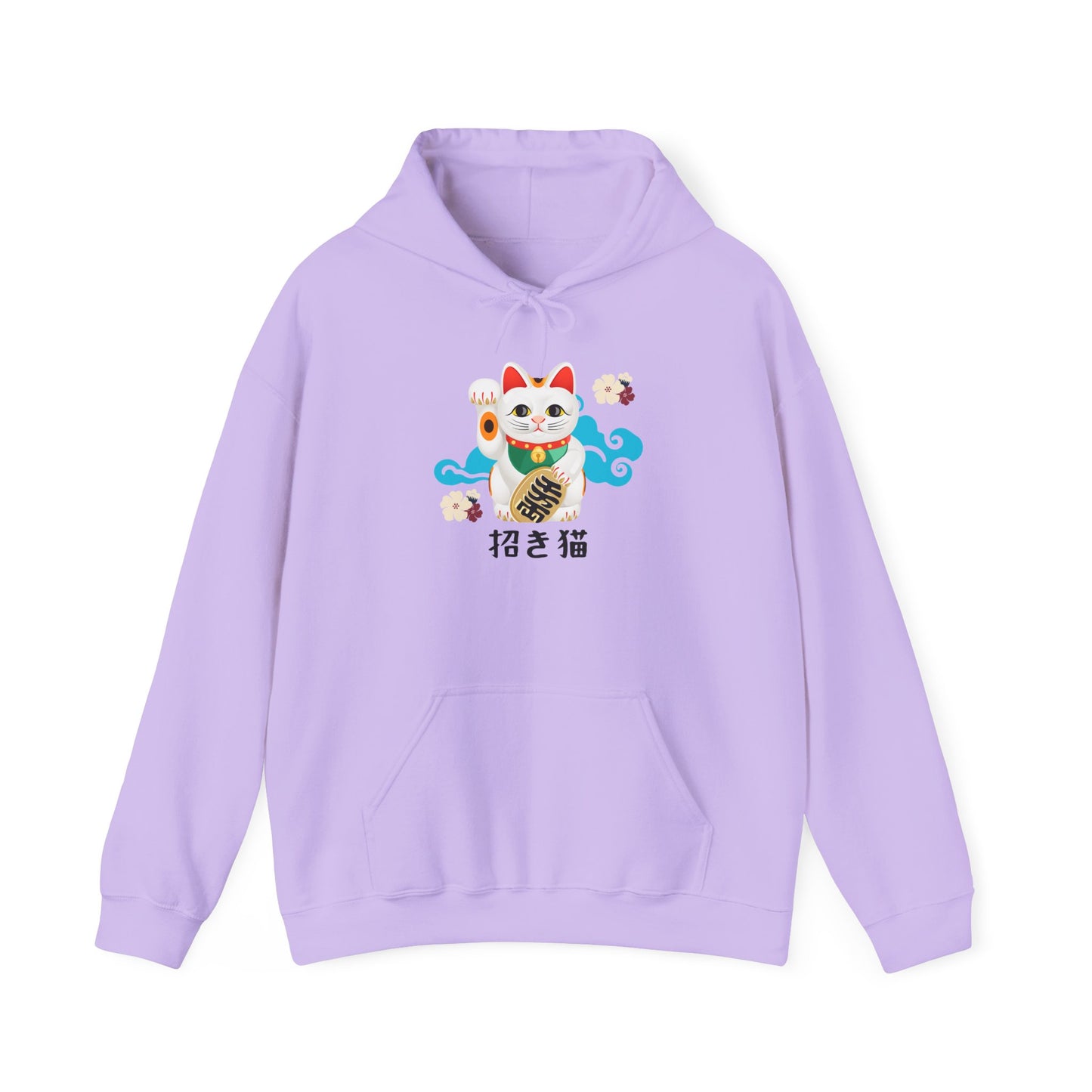 NekoPunch Original Hoodie – “Lucky Cat” (招き猫) | Unisex Heavy Blend™