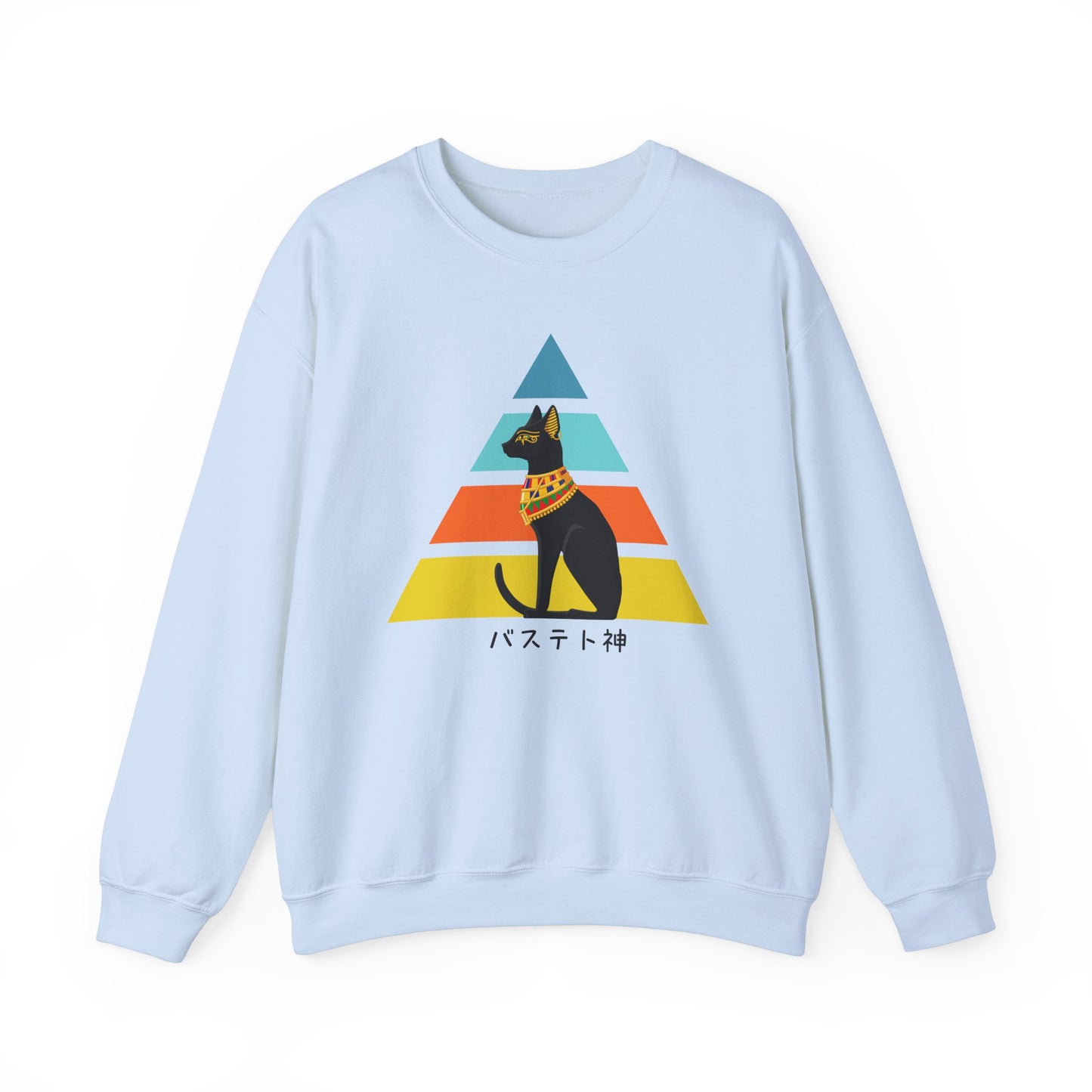 Bastet - Unisex Heavy Blend™ Crewneck Sweatshirt - Ancient Egyptian - Japanese