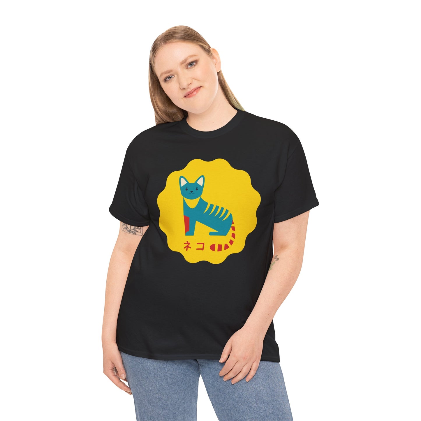 NekoPunch Original T-Shirt – “Cat” (ネコ) | Unisex Heavy Cotton Tee