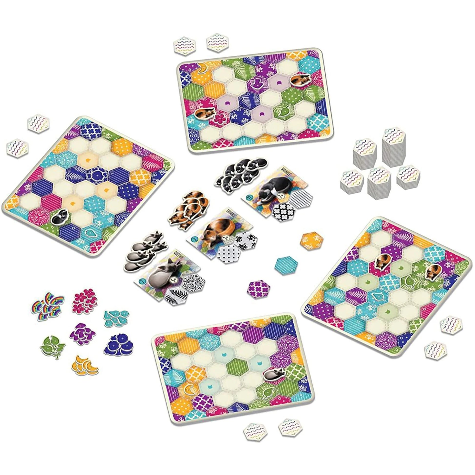 Calico Board Game, Award Winning Strategy Game, Sew Your Quilt to Score Points, Family Fun, Ages 8+, 1-4 Players, 30-45 Min, Flatout Games