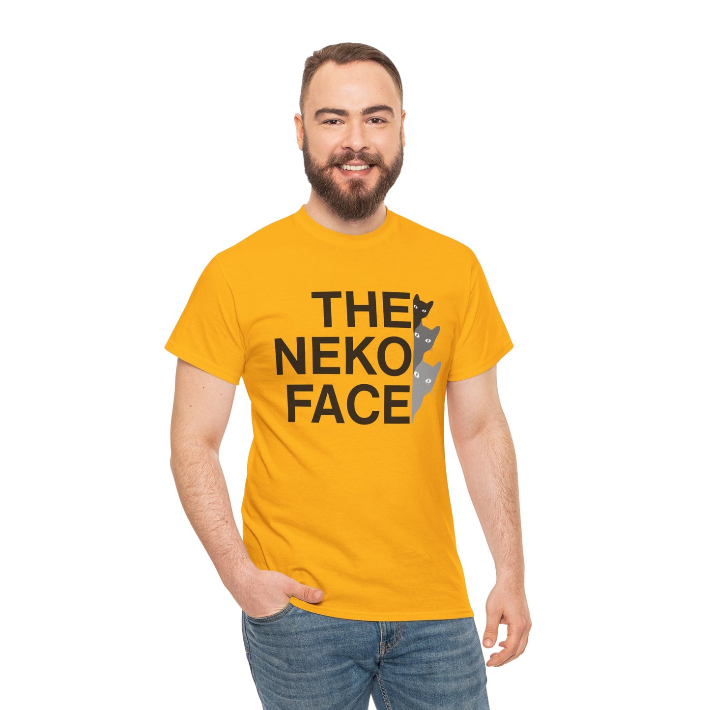 NekoPunch Original T-Shirt – “THE NEKO FACE” | Unisex Heavy Cotton Tee