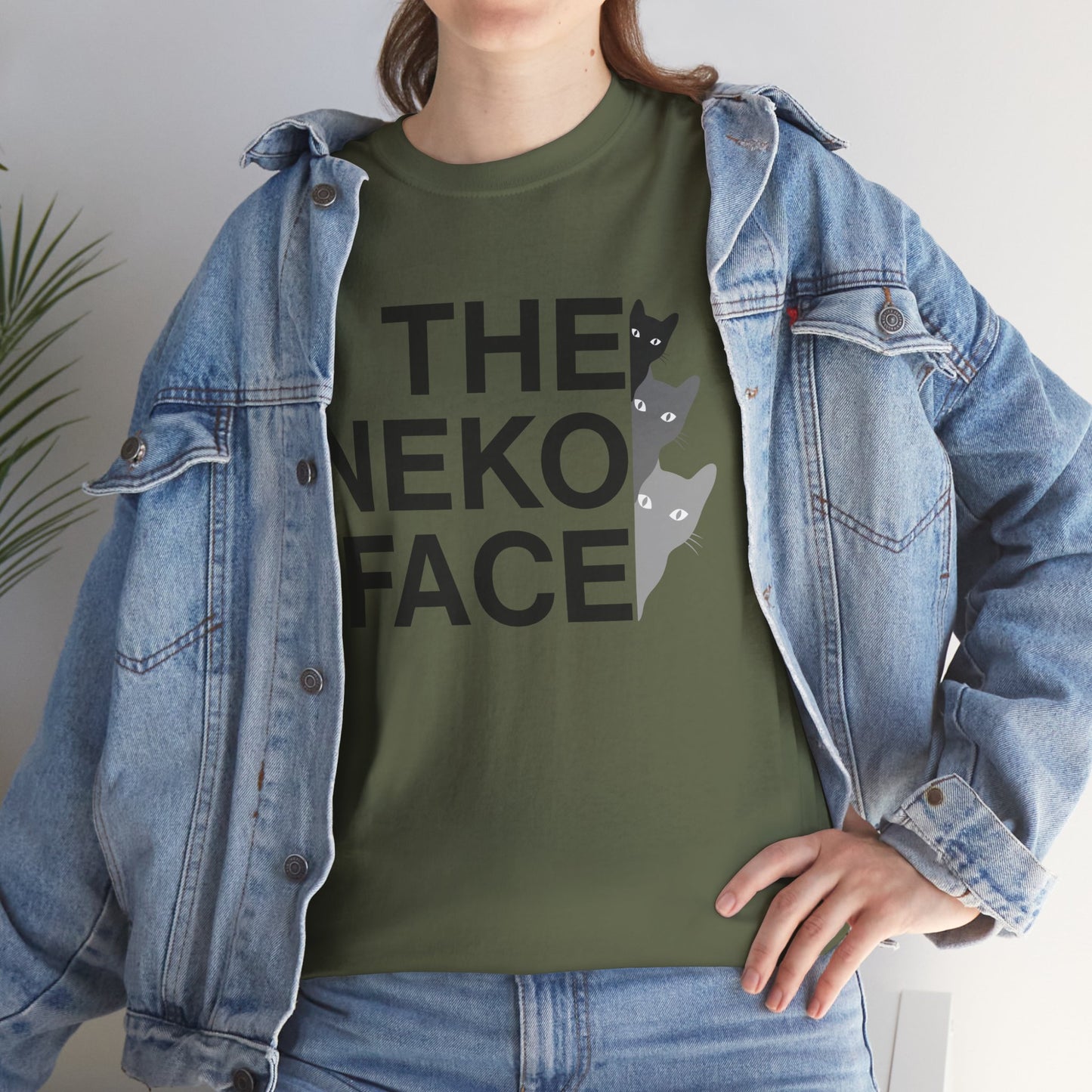 NekoPunch Original T-Shirt – “THE NEKO FACE” | Unisex Heavy Cotton Tee