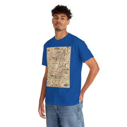 NekoPunch Original | Retro Japanese Cat Pattern T-Shirt | Unisex Heavy Cotton Tee