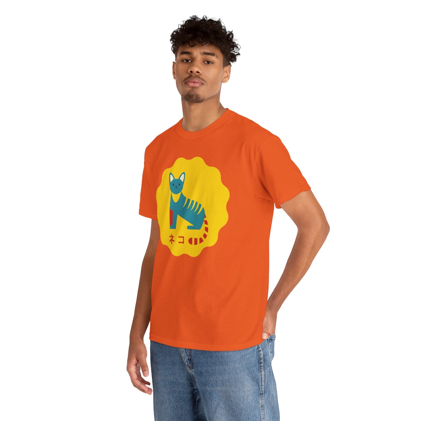 NekoPunch Original T-Shirt – “Cat” (ネコ) | Unisex Heavy Cotton Tee