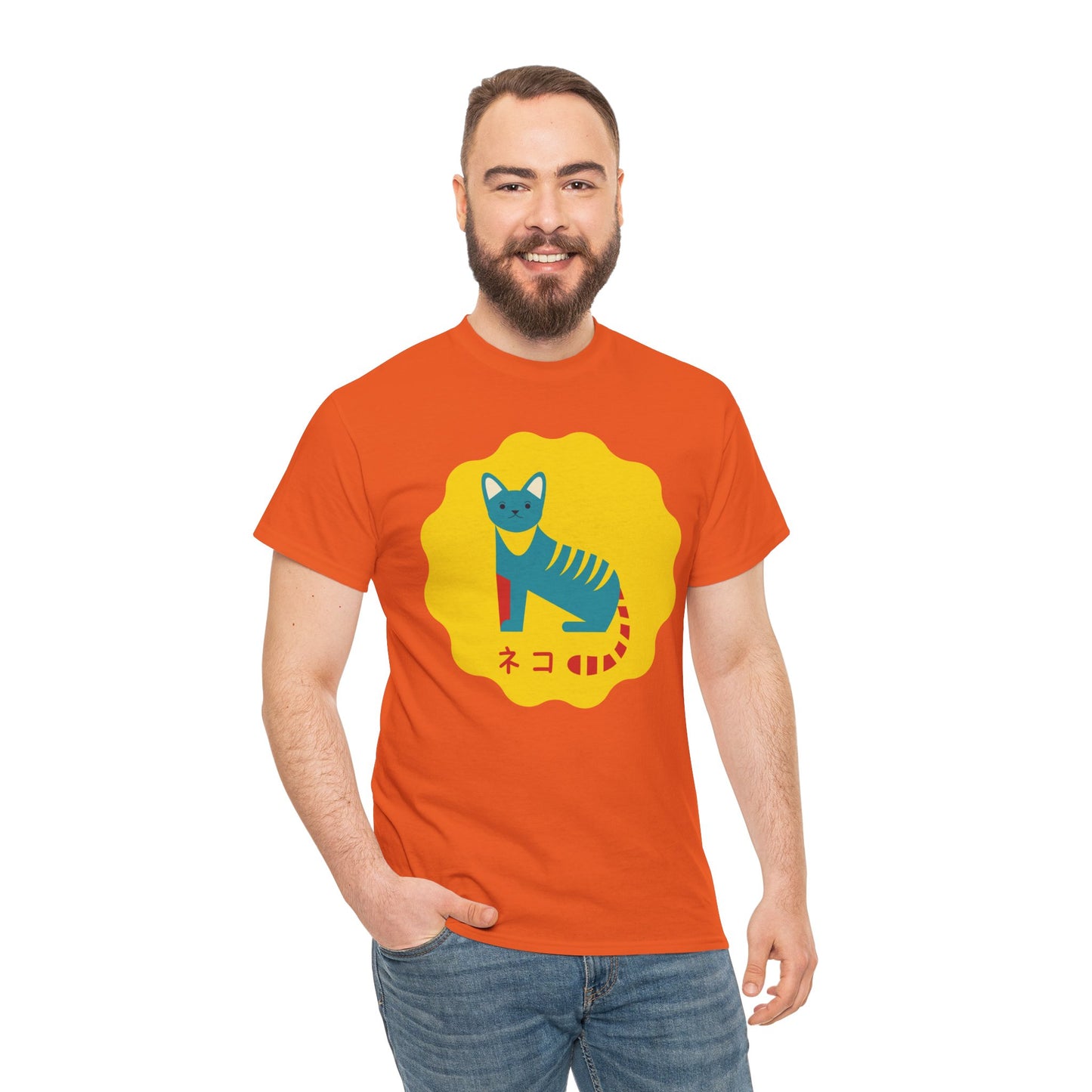 NekoPunch Original T-Shirt – “Cat” (ネコ) | Unisex Heavy Cotton Tee