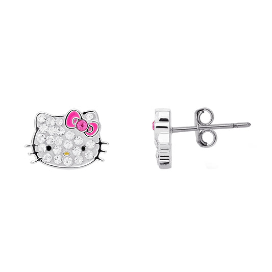 Hello Kitty Sterling Silver Stud Earrings