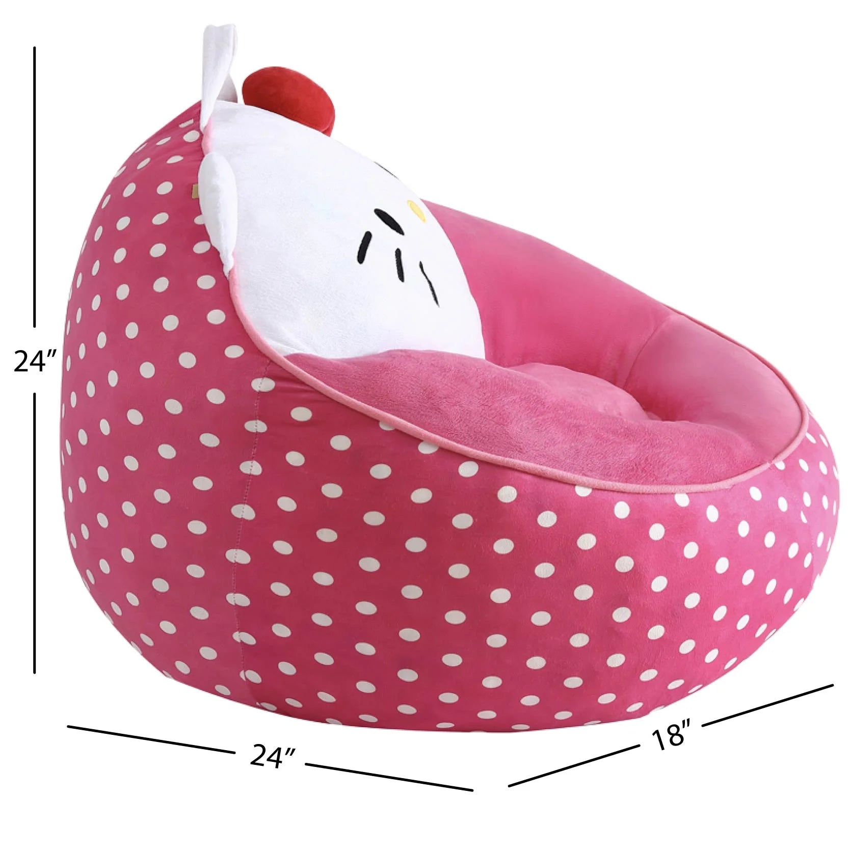 Hello Kitty Compressed Foam Bean Bag Chair – Cozy & Fun Seating for Kids