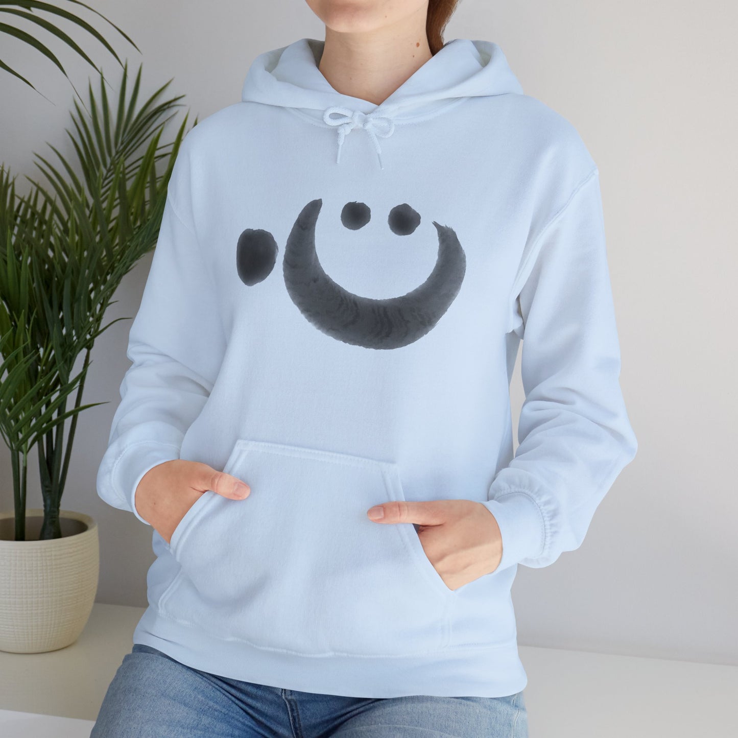 NekoPunch Original Hoodie – “Heart” (心) Japanese Calligraphy | Unisex Heavy Blend™