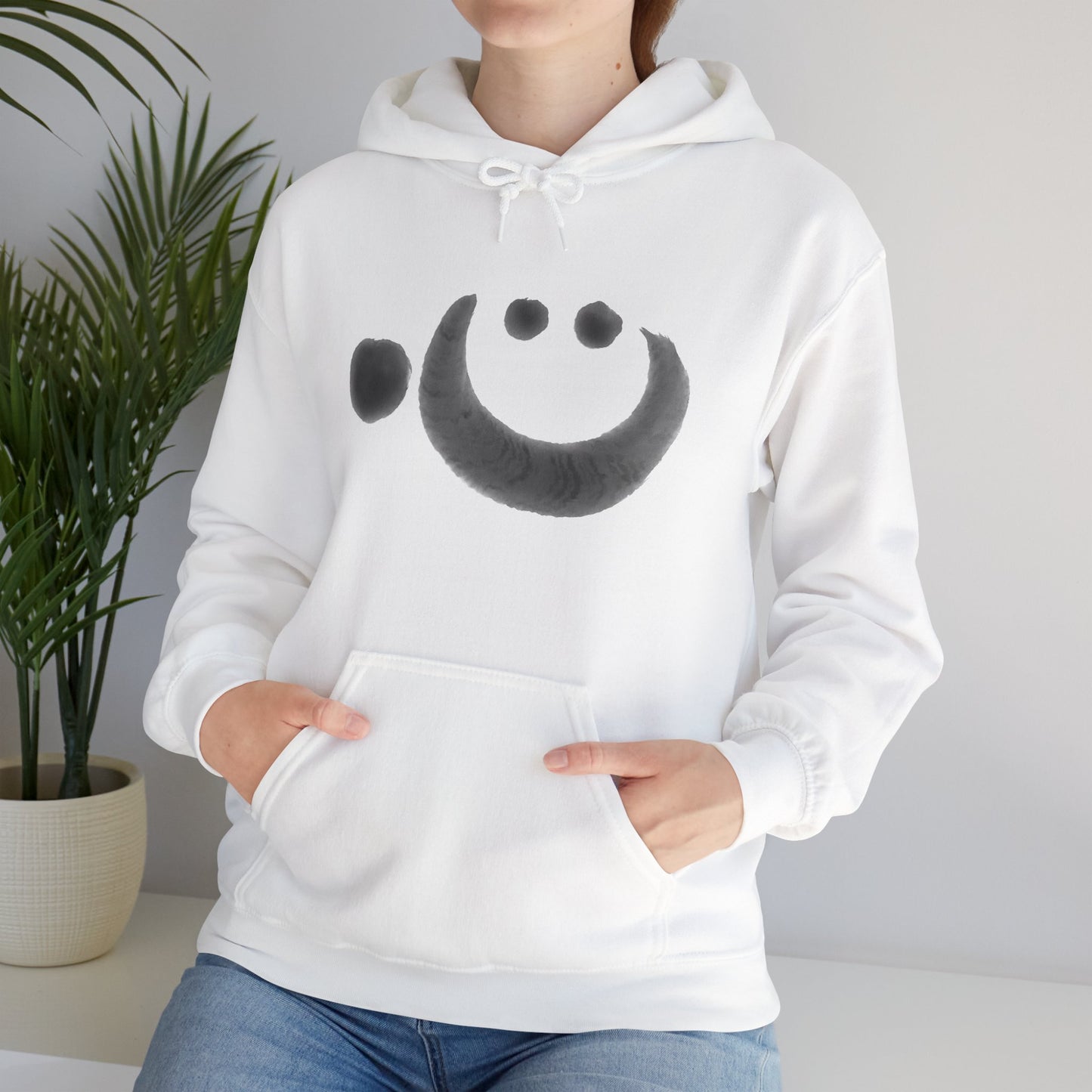 NekoPunch Original Hoodie – “Heart” (心) Japanese Calligraphy | Unisex Heavy Blend™