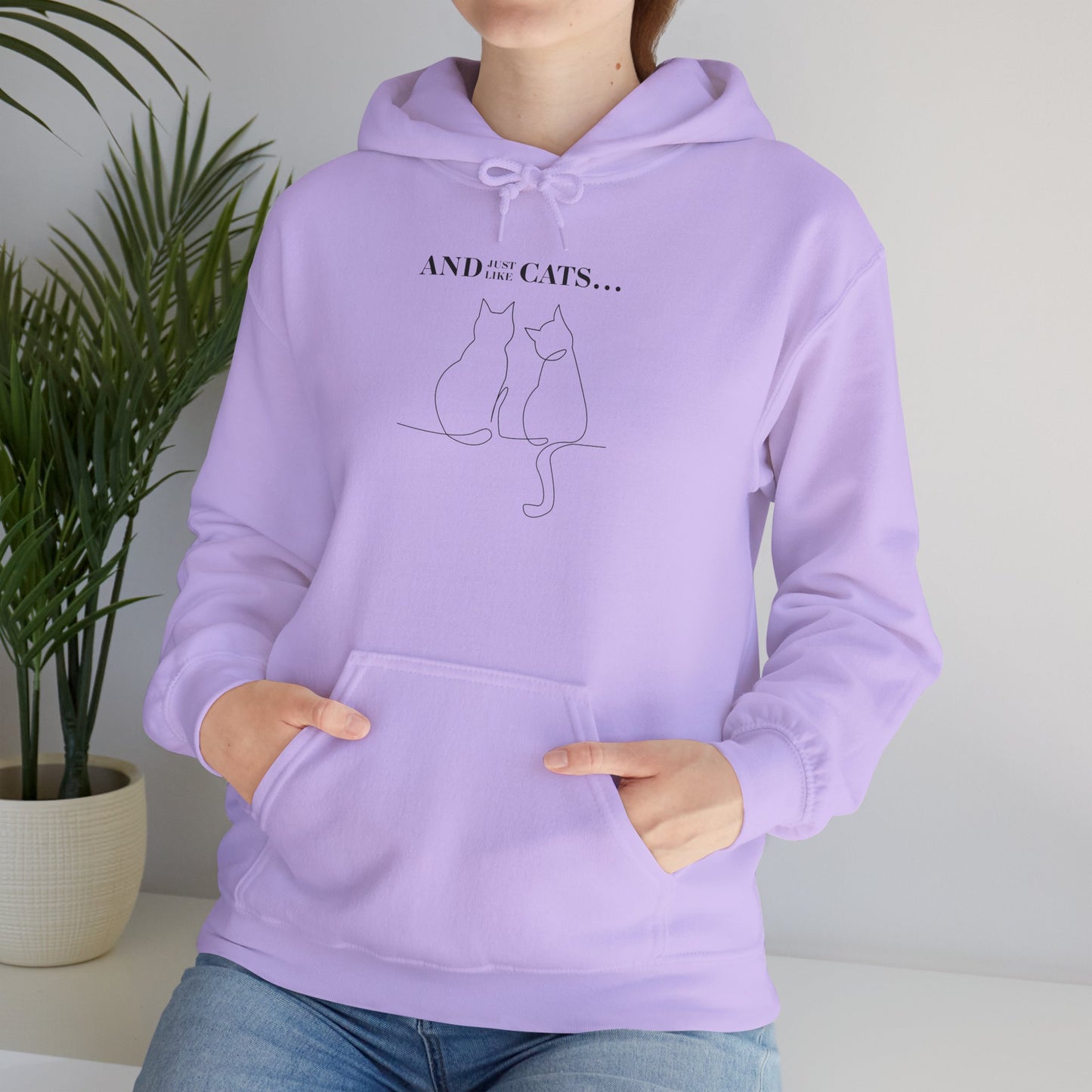 NekoPunch Original Hoodie – "AND JUST LIKE CATS" | Unisex Heavy Blend™