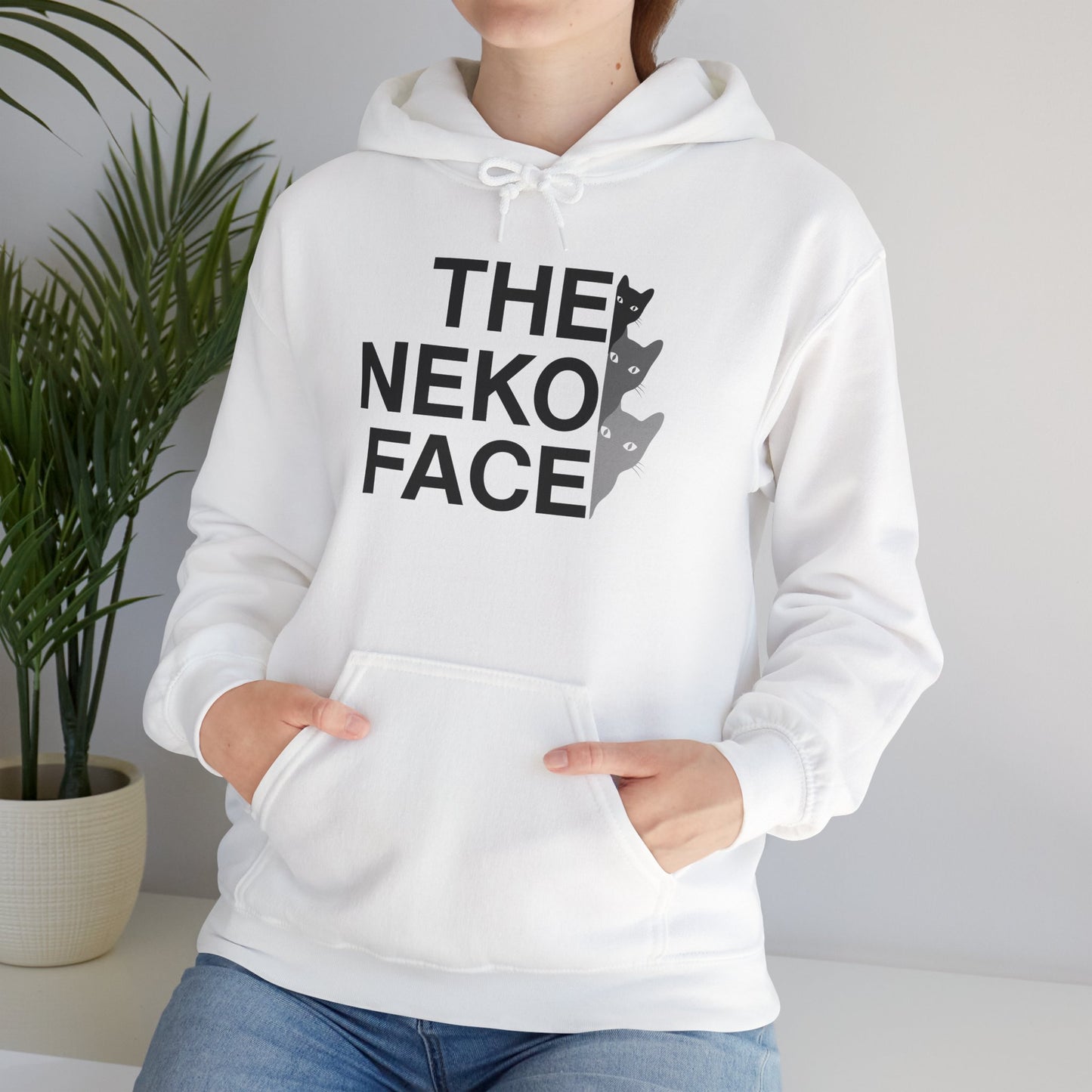 NekoPunch Original Hoodie – "THE NEKO FACE" | Unisex Heavy Blend™