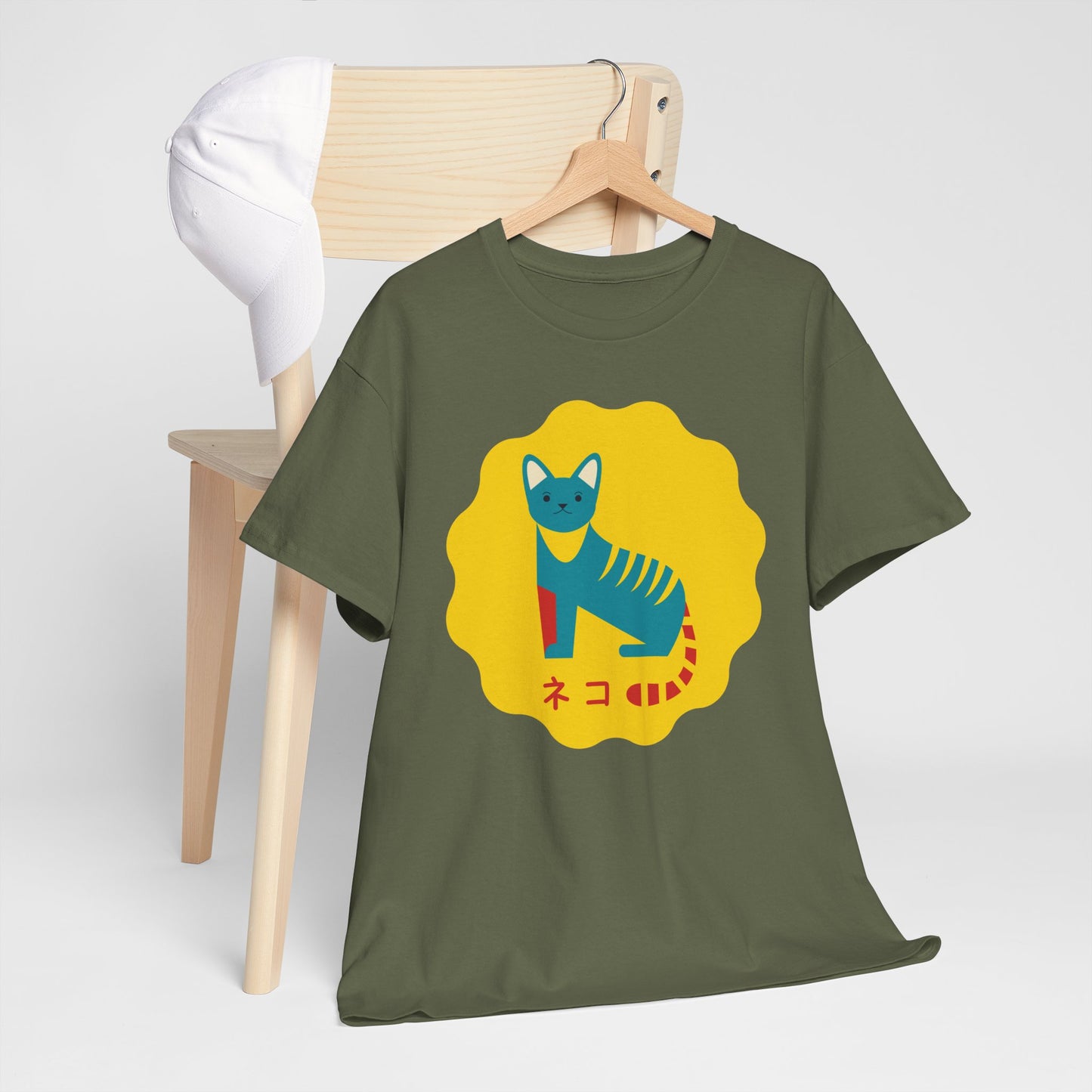 NekoPunch Original T-Shirt – “Cat” (ネコ) | Unisex Heavy Cotton Tee