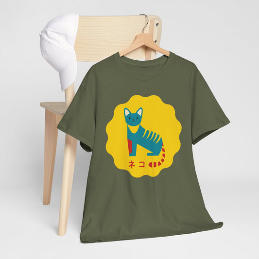 NekoPunch Original T-Shirt – “Cat” (ネコ) | Unisex Heavy Cotton Tee