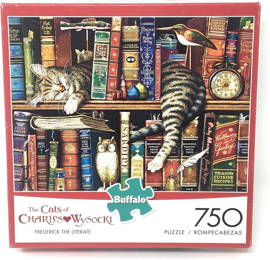 Charles Wysocki Frederick the Literate 750-Piece Jigsaw Puzzle – 24" x 18"