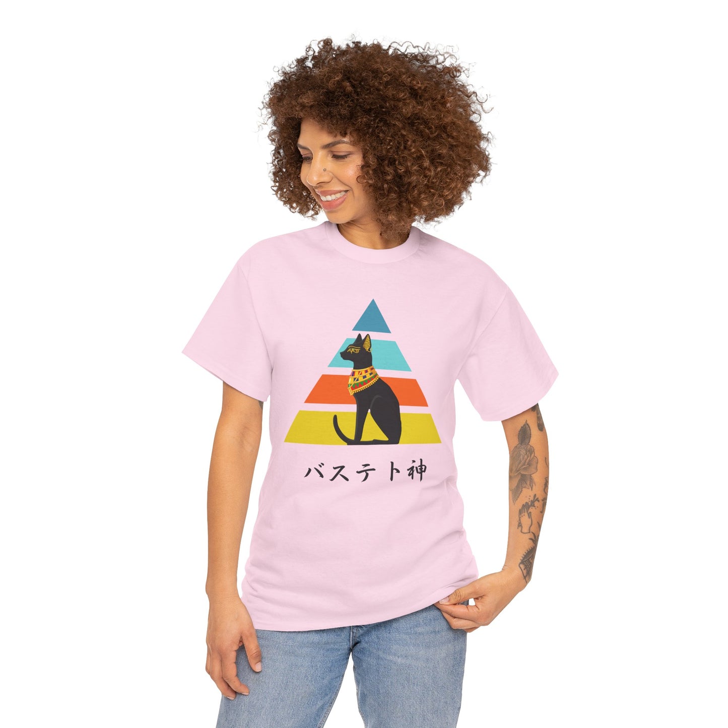 NekoPunch Original T-Shirt – “Bastet” (バステト神) | Unisex Heavy Cotton Tee