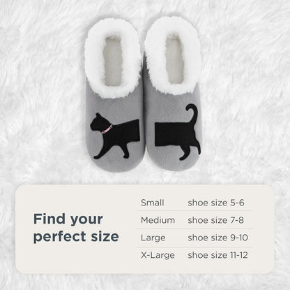 Pairable Slipper Socks - Non-Slip Fuzzy Cat Slippers for Women