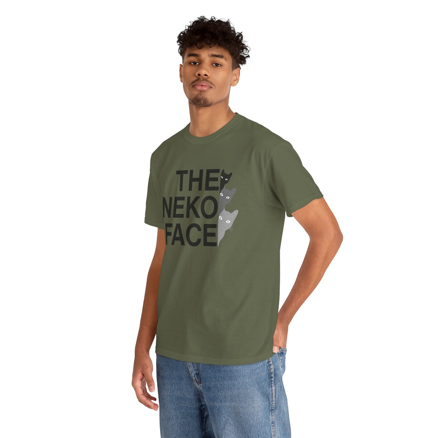 NekoPunch Original T-Shirt – “THE NEKO FACE” | Unisex Heavy Cotton Tee