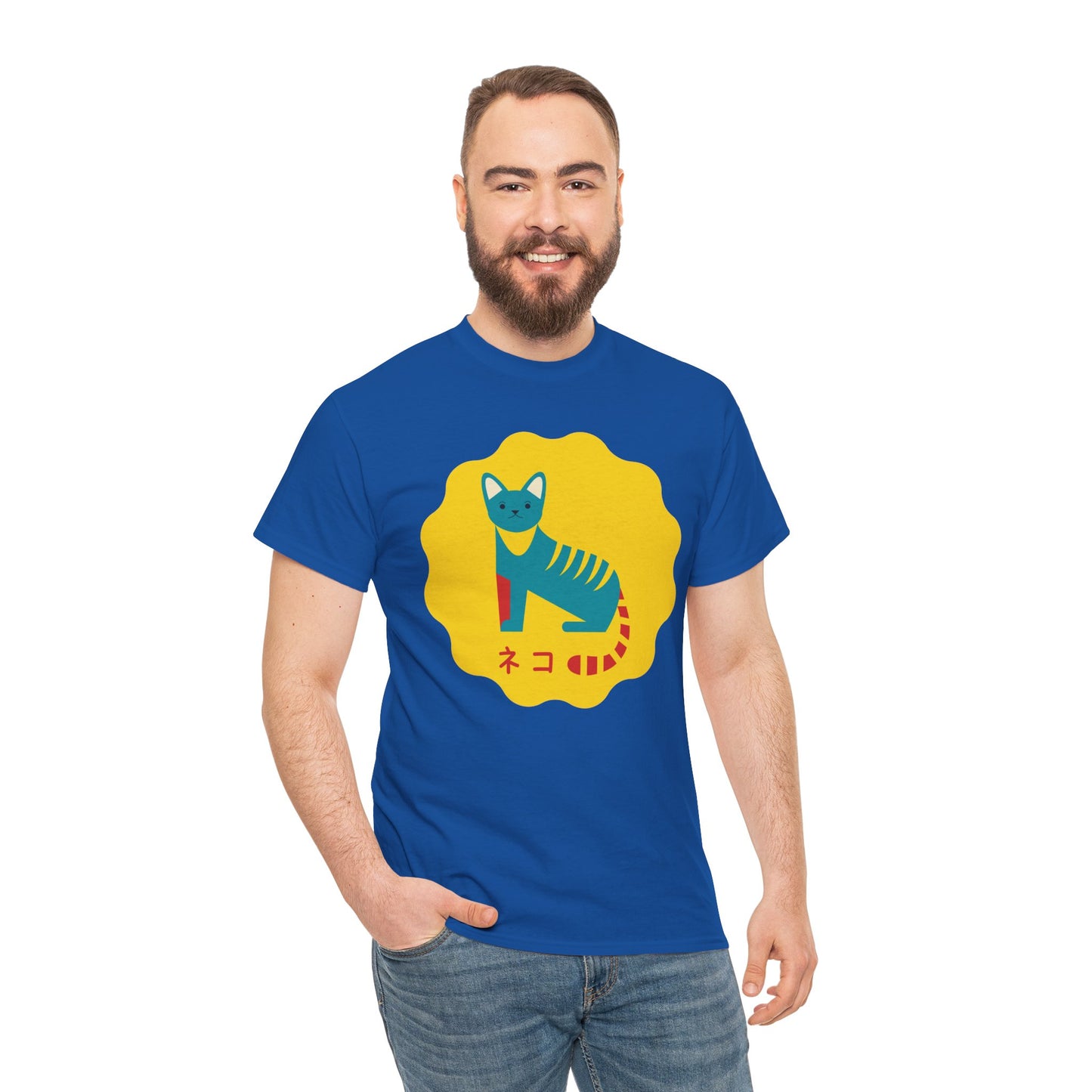 NekoPunch Original T-Shirt – “Cat” (ネコ) | Unisex Heavy Cotton Tee