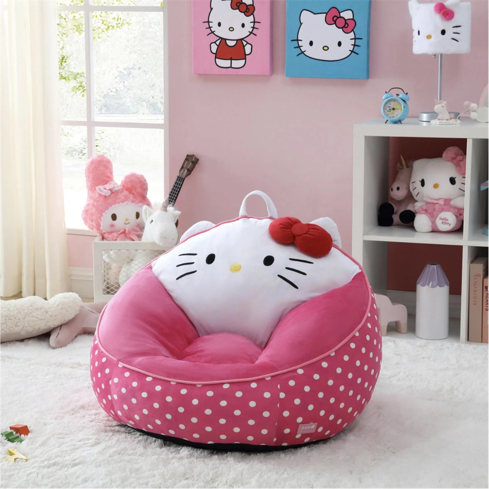 Hello Kitty Compressed Foam Bean Bag Chair – Cozy & Fun Seating for Kids