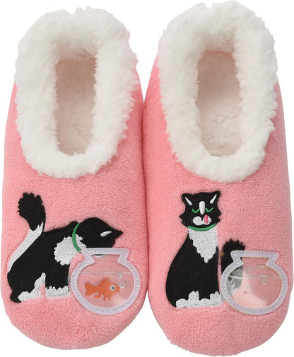 Pairable Slipper Socks - Non-Slip Fuzzy Cat Slippers for Women