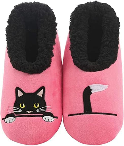 Pairable Slipper Socks - Non-Slip Fuzzy Cat Slippers for Women