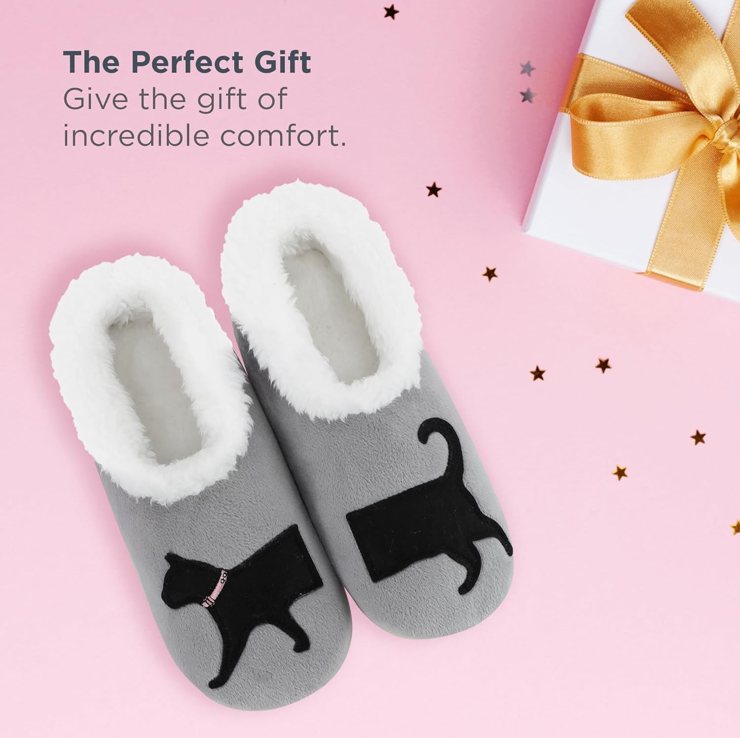 Pairable Slipper Socks - Non-Slip Fuzzy Cat Slippers for Women