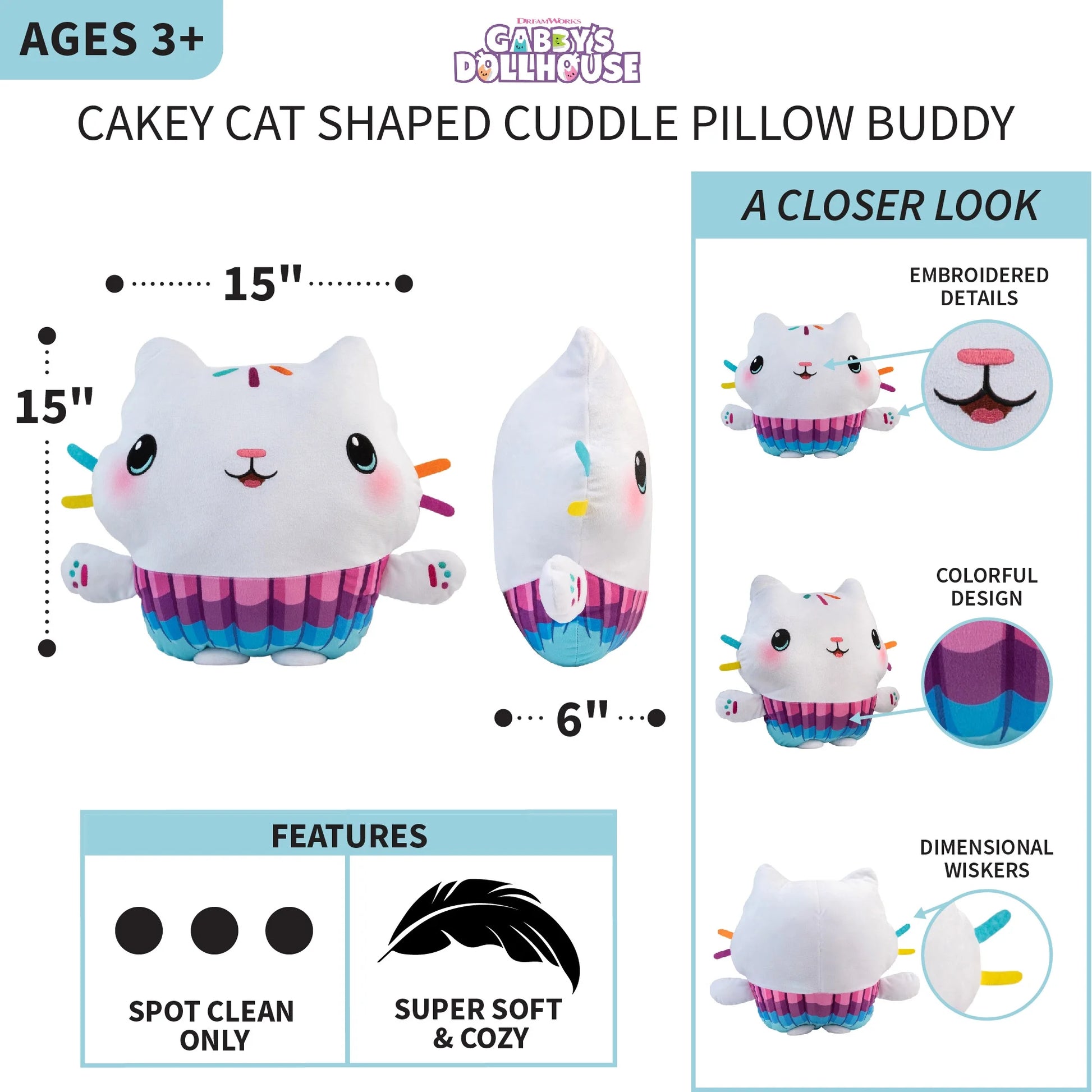 DreamWorks Kids Bedding Plush Cuddle & Decorative Pillow Buddy